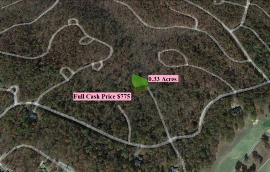 0.33 Acres minutes to South Golf Course Village, AR